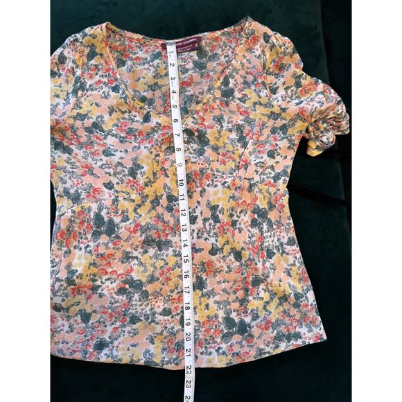 COMPTOIR DES COTONNIERS Silk Floral Blouse in Size 38 (8) - Picture 6 of 9